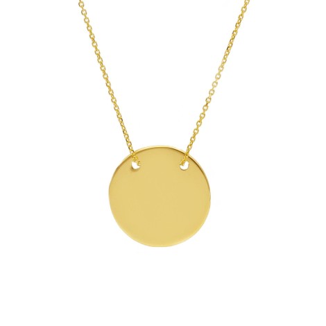 Collana Tondo Oro Giallo 18kt Piatto