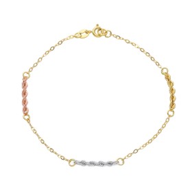 Bracciale Maglia Tre Ori 18kt