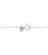 Collana Cerchio Oro Bianco 9kt Zirconi