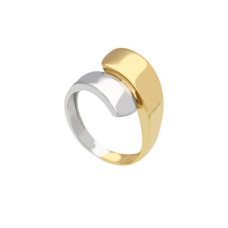 Anello Contrarié Due Ori 9kt