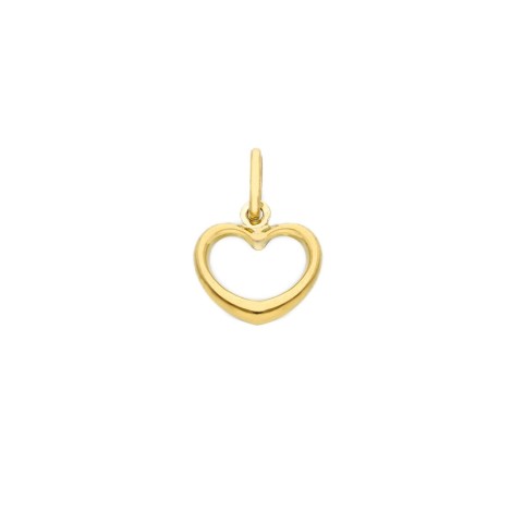 Ciondolo Cuore Oro Giallo 9Kt Mini Filo