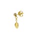 Monorecchino pendente Cuore Oro Giallo 9kt
