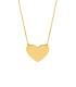 Collana Cuore Oro Giallo 9Kt Piatto