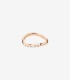 Anello Wave Dodo Essentials Oro Rosa 9kt Diamante Bianco 0,096 ct