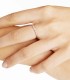 Anello Wave Dodo Essentials Oro Rosa 9kt Diamante Bianco 0,096 ct