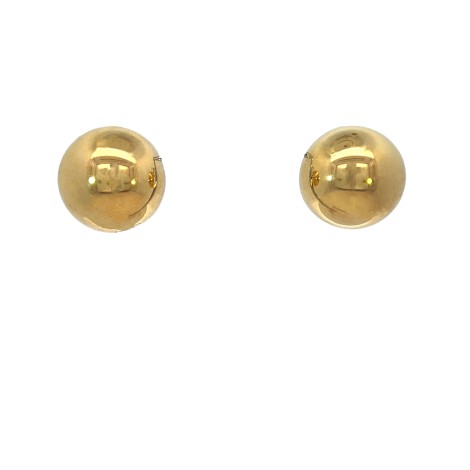 Orecchini Lobo Sfera Argento