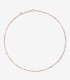 Collana Dodo Mini Granelli Argento Oro Rosa 9kt