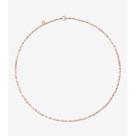 Collana Dodo Mini Granelli Argento Oro Rosa 9kt