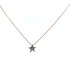Collana Stella Diamanti Brown Oro Rosa 9kt