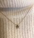 Collana Stella Diamanti Brown Oro Rosa 9kt