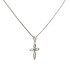 Collana Croce Oro Bianco 9kt Diamante