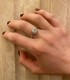 Anello Fiore Oro Bianco 9kt Diamanti 0,51 G SI
