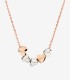 Collana Dodo Cuore Argento Oro Rosa 9kt