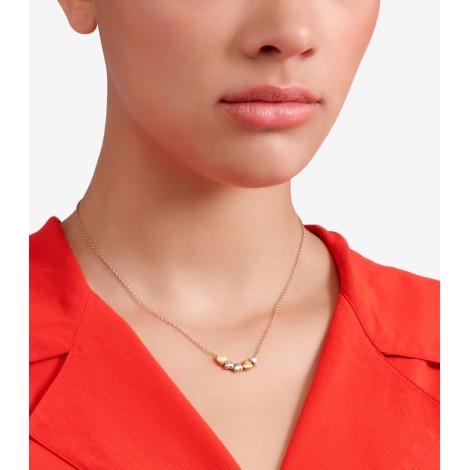 Collana Dodo Cuore Argento Oro Rosa 9kt