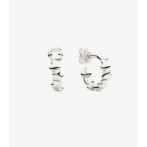 Orecchini Dodo Hoop Cuore Argento