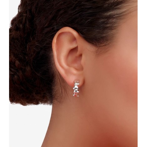 Orecchini Dodo Hoop Cuore Argento