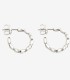 Orecchini Dodo Hoop Cuore Argento