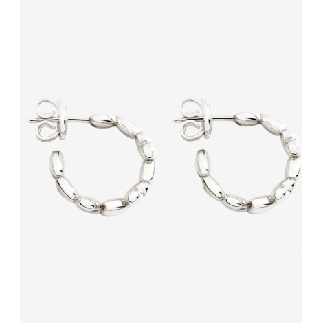 Orecchini Dodo Hoop Cuore Argento