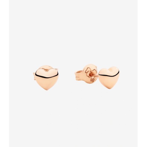 Orecchini Dodo Stud Cuore Oro Rosa 9kt