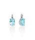 Orecchini Miluna Oro Bianco 9kt Topazio e Diamanti ERD2814X