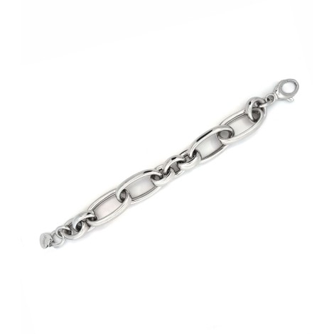 Bracciale Catena Maglia Ovale Argento