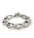 Bracciale Catena Anelli Ovali Argento