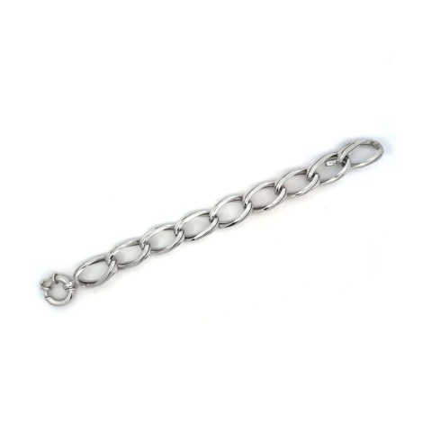Bracciale Catena Anelli Ovali Argento