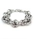 Bracciale Catena Cerchietti Ovali Argento