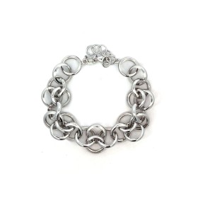 Bracciale Catena Cerchietti Ovali Argento