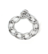 Bracciale Catena Anelli Ovali Argento