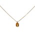 Collana Oro Giallo 9kt Diamante e Quarzo Citrino