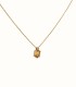 Collana Oro Giallo 9kt Diamante e Quarzo Citrino