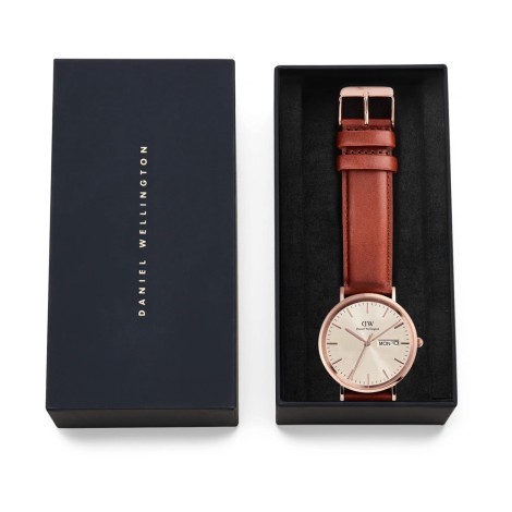 Orologio Daniel Wellington Classic Day Display St Mawes Rose Gold Champagne