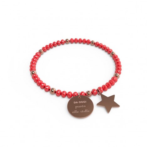 Bracciale Donna 10 Buoni Propositi Chérie "Punto alle Stelle" Rosè B5384RO/CL