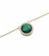 Collana Daniel Wellington Necklace Malachite Gold