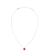 Collana Daniel Wellington Necklace Red Agathe Gold