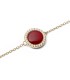 Bracciale Daniel Wellington Red Agate Gold