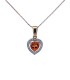 Collana Cuore Citrino e Diamanti Oro Giallo 18 kt