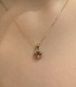 Collana Cuore Citrino e Diamanti Oro Giallo 18 kt