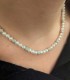 Collana Perle Bianche Argento