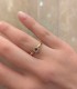 Anello Donna Rubino e Diamanti Oro Rosa 18 kt
