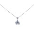 Collana Elefante Oro Bianco 18Kt