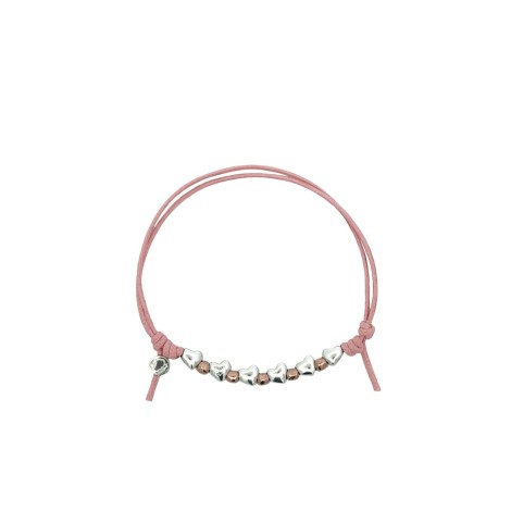 Bracciale Dodo Cuori Mini Granelli Cordino