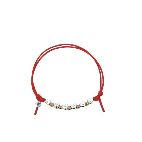 Bracciale Dodo Cuori Mini Granelli Cordino