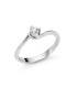 Anello Miluna Diamanti Oro Bianco 18Kt e Diamante