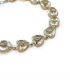 Bracciale Argento Dorato e Zirconi Cuore