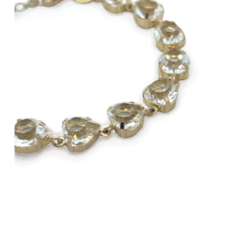 Bracciale Argento Dorato e Zirconi Cuore