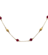 Collana Argento Dorato e Pietre