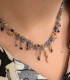 Collana Argento Rosé Pietre e Ciondoli
