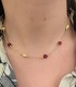 Collana Argento Dorato e Pietre